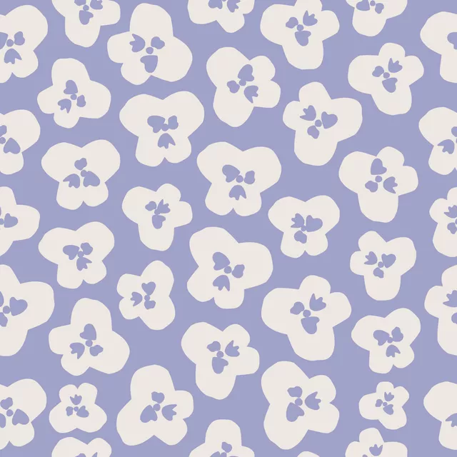 Dekovorhang Hello Spring Pattern 4 Violet