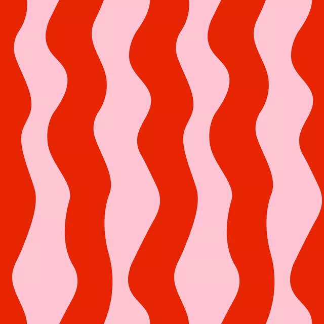 Kissen Sweet Lines Red