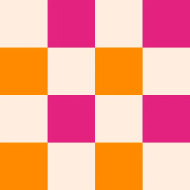 Bankauflage Color Checks Pink Orange