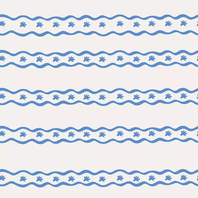 Geschirrtücher Jardin Vagues bleu