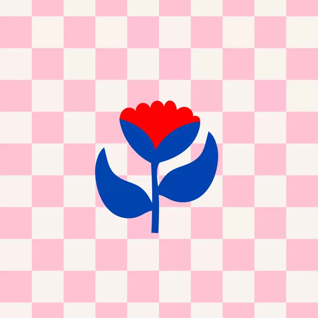 Kissen Sweet Flower Pattern Pink