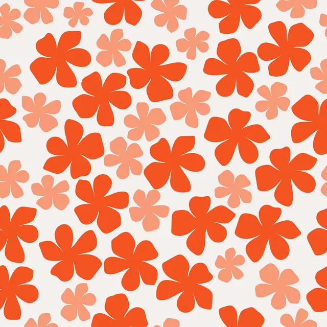 Sitzkissen Jardin Fleur rouge