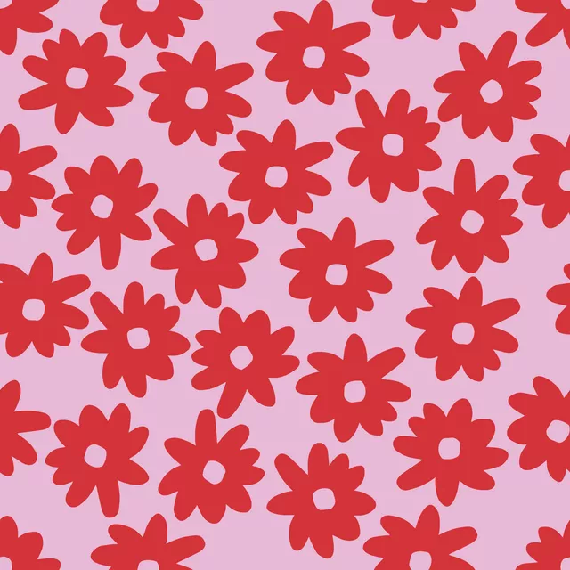 Sitzkissen Always Blooming Red Pink