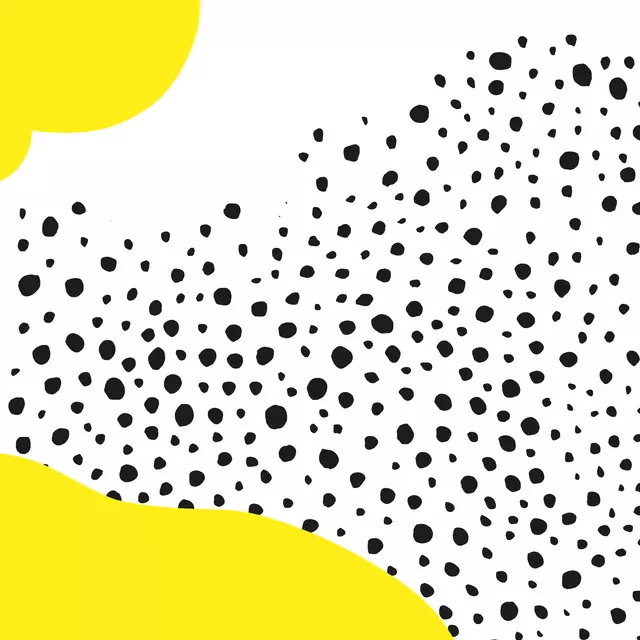 Dekovorhang Yellow Black