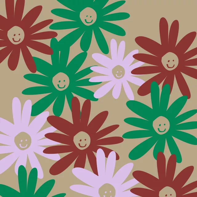 Geschirrtücher Happy Flowers grün