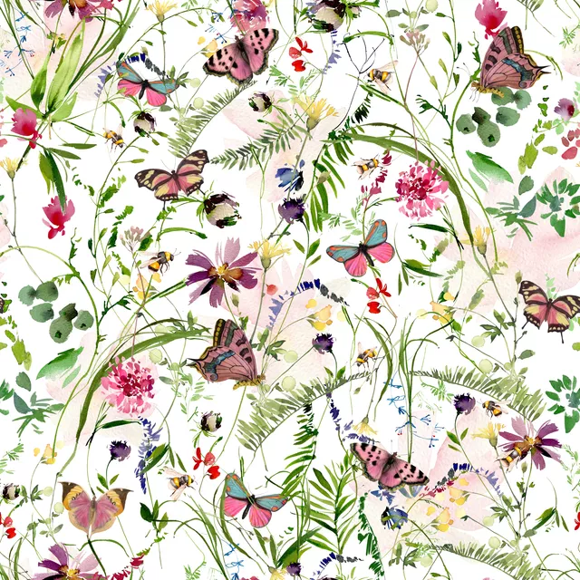 Kissen Kunterbunte Wildblumen Wiese