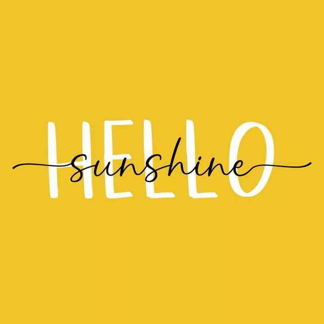 Kissen Hello Sunshine - Gelb