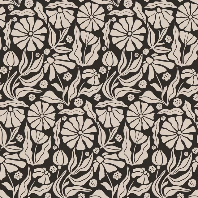 Kissen Blockprint Sommer Blumen 8