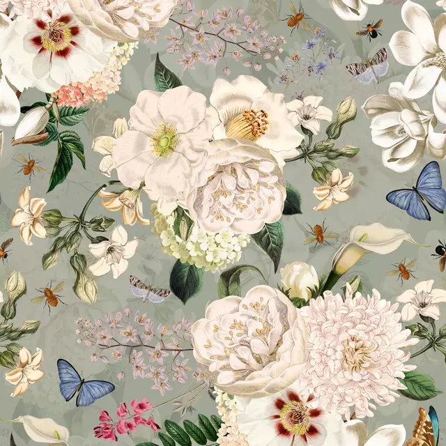 Kissen Blüten Bouquets