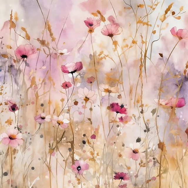 Kissen Blush Sommer Wiese