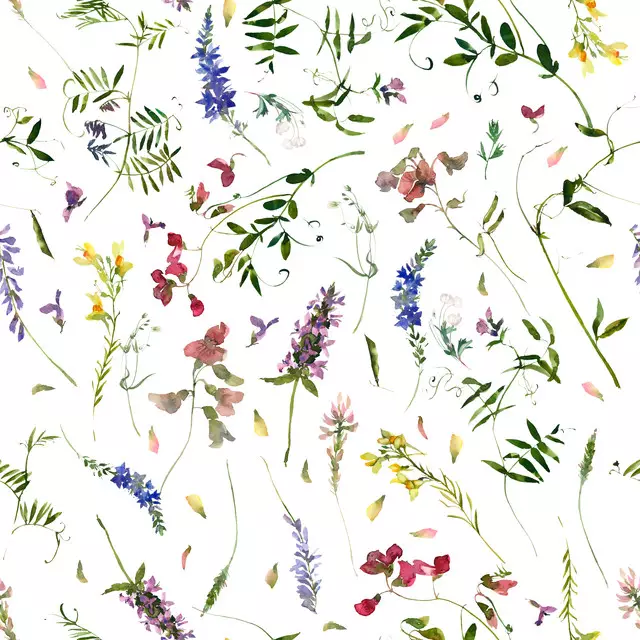 Kissen Skandinavische Wildblumenwiese