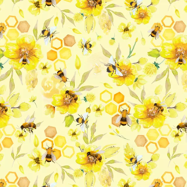 Kissen Bienen in der Blütenwiese