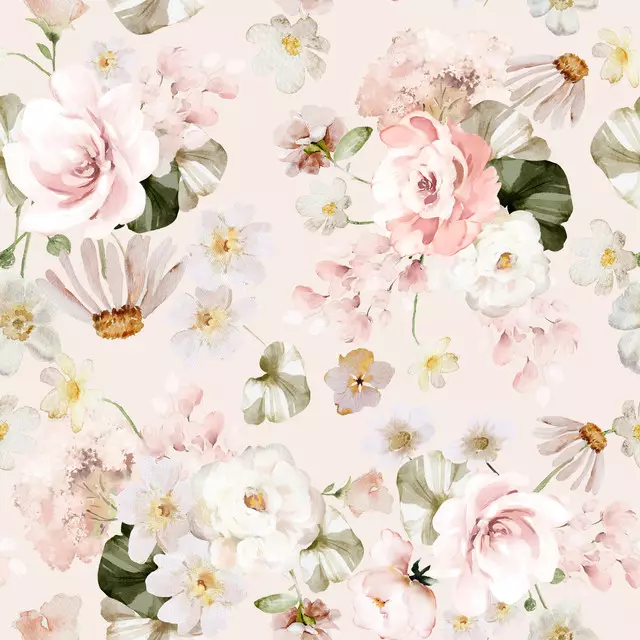 Vintage Sommer Blumen Rosa