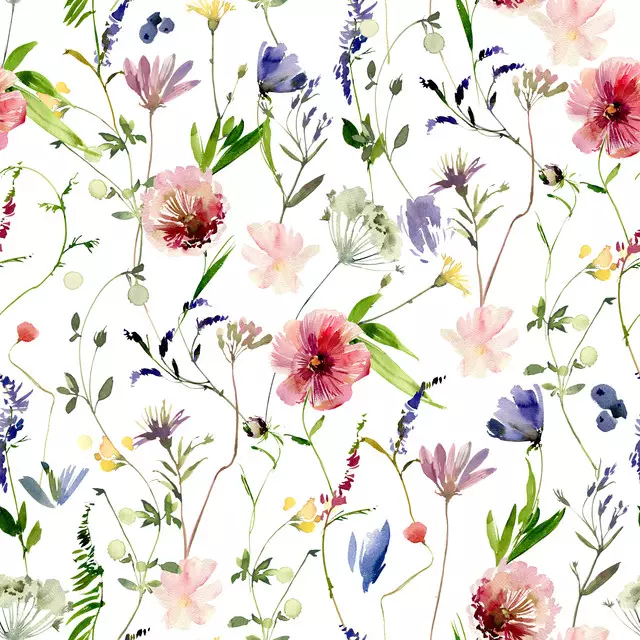 Tischdecke Mittsommer Wildblumen