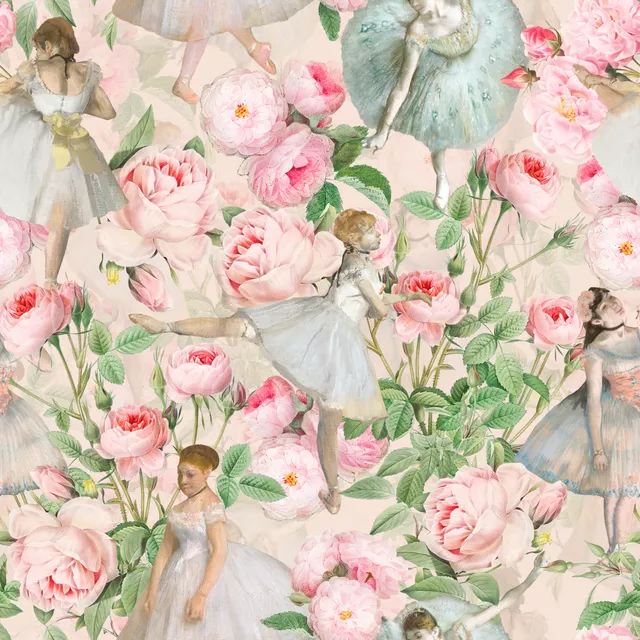 Redouté Rosen und Ballerinas