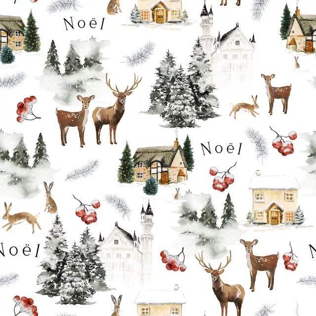 Kissen Winterweiße Weihnacht Noel