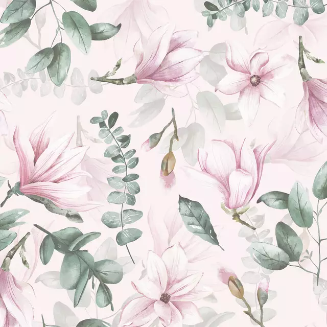 Kissen Zarte Magnolien Blüten