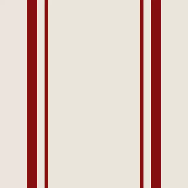 Tischset Weihnachts Streifen - Rot