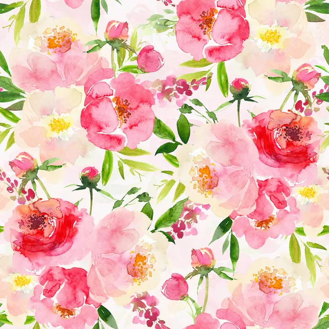 Sitzkissen Pink Sommer Blumen
