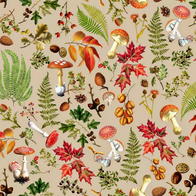 Tischset Bunter Herbst Wald Sand