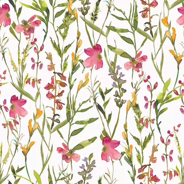 Rosa Blumen Wiese