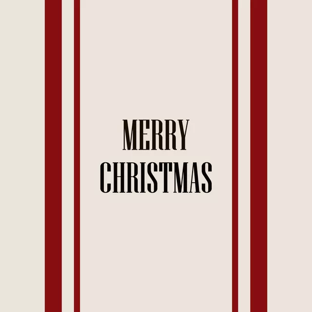 Bankauflage Merry Christmas Streifen