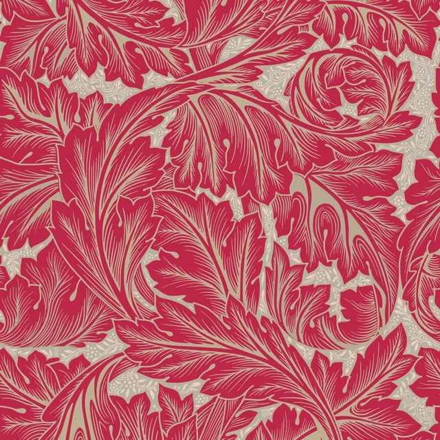 Kissen Acanthus Morris Viva Magenta