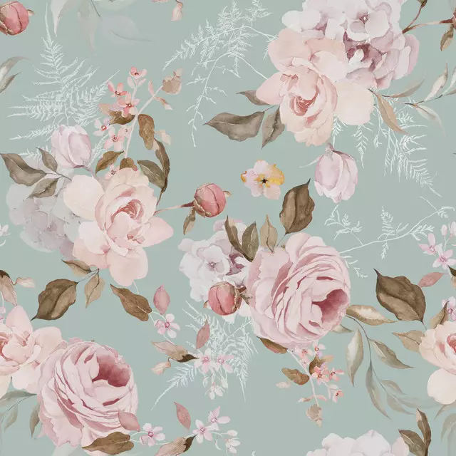 Wasserfarben Vintage-Rosen