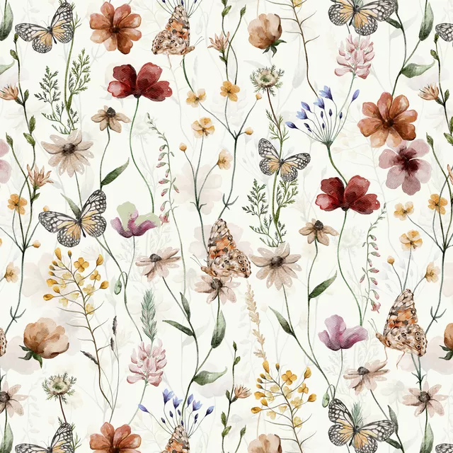 Servietten Trockenblumen Wiese
