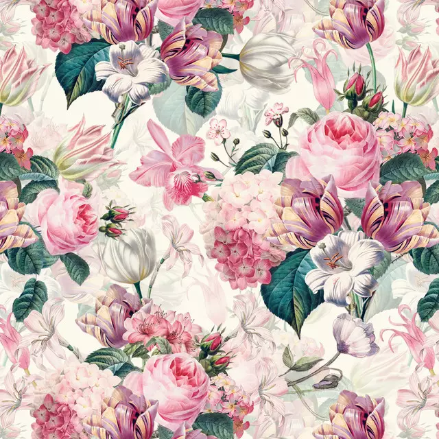 Kissen Antique Redouté Rosen