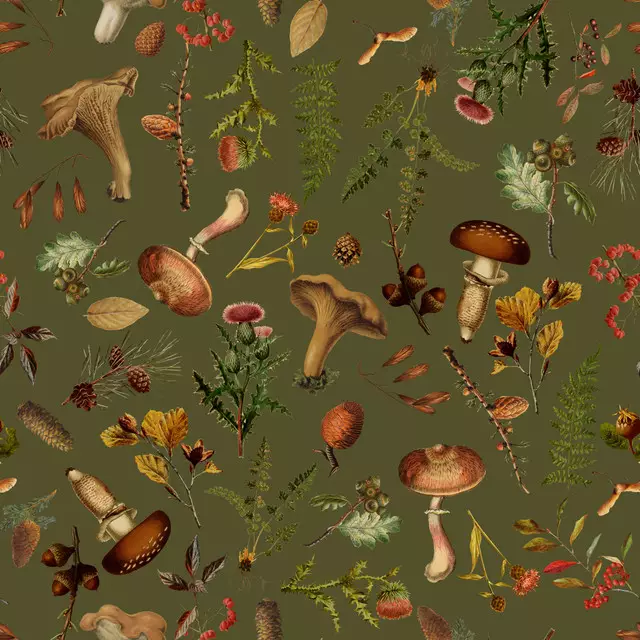 Tischläufer Herbst Wald Grün