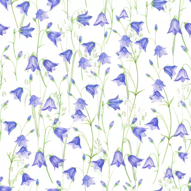 Tischläufer Glockenblumen Wiese