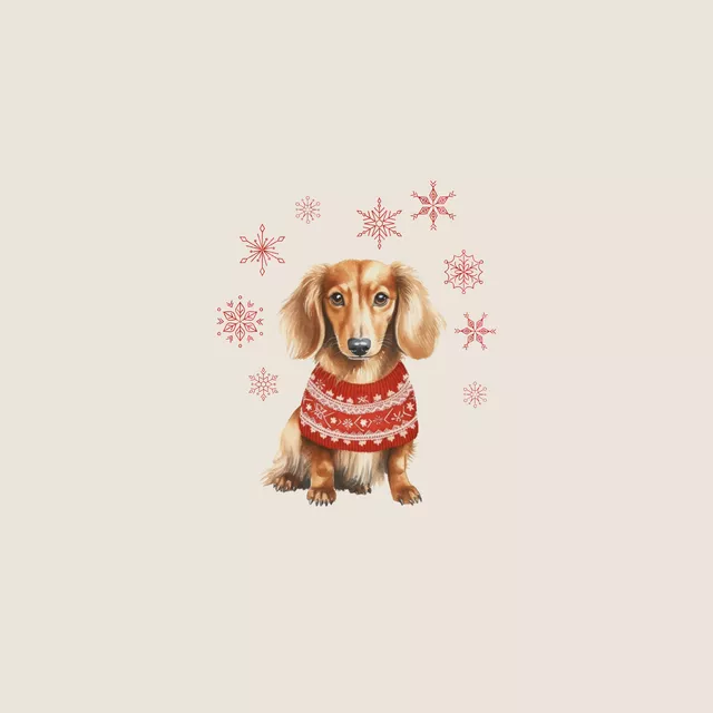Kissen Weihnachtsdackel