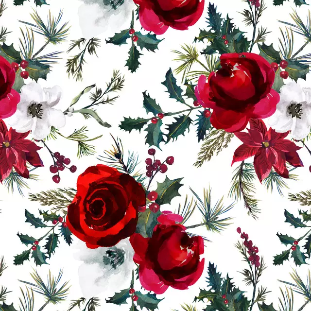 Weihnachtliche Rosen
