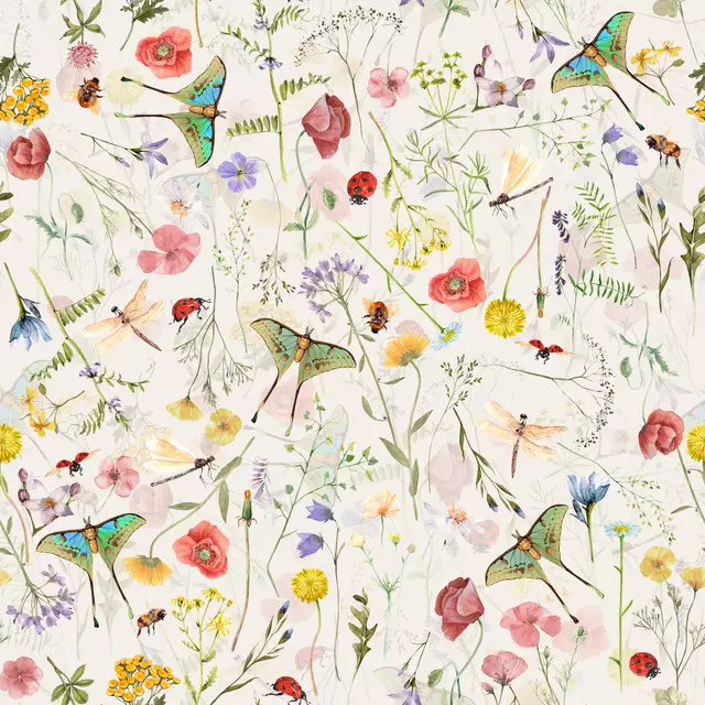 Vintage Wildblumen und Motten2