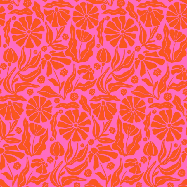 Bettwäsche Sommer Blumen Pink 5