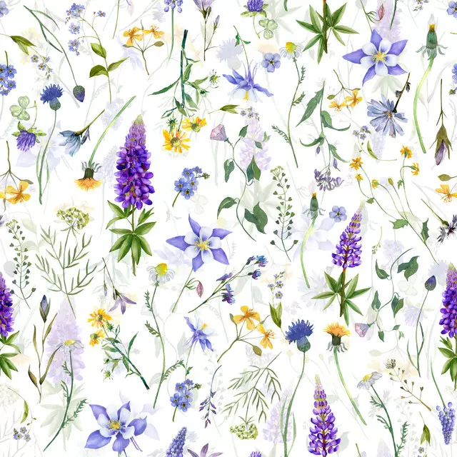 Tischset Skandinavische Wildblumen