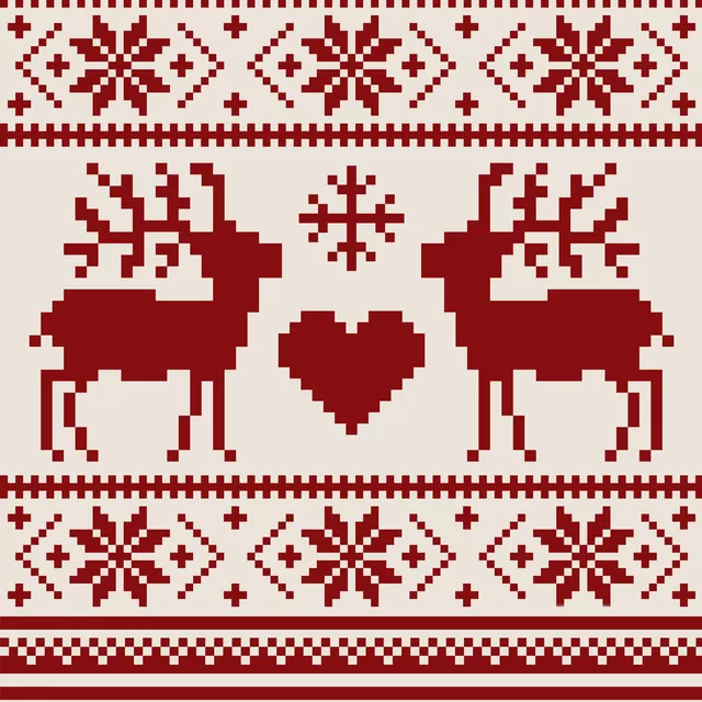 Servietten Merry Christmas rot sand