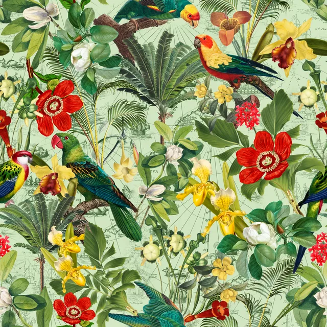 Tischdecke Tropischer Jungle Garten 9