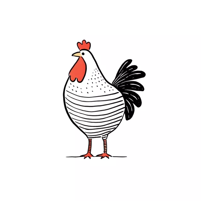 Kissen Verrücktes Oster Huhn 1
