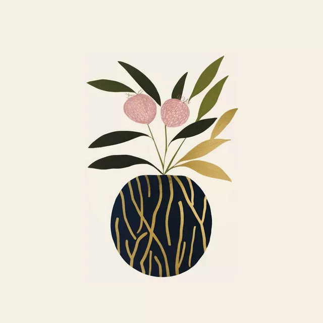 Tischset Blumen in Vase