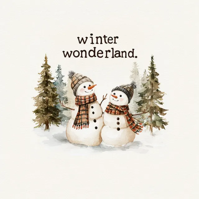 Kissen Winter Wonderland Schneemann