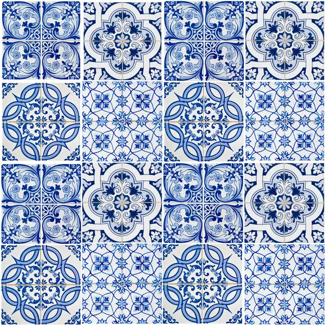Sitzkissen Mediterrane Fliesen