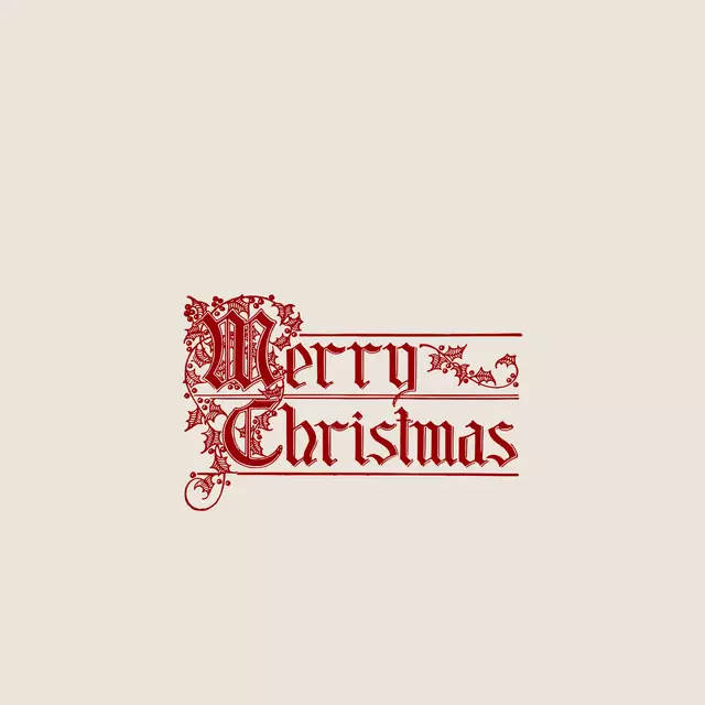 Tischdecke Vintage Merry Christmas