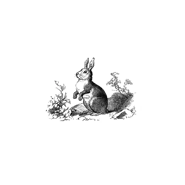 Kissen Nostalgischer Osterhase