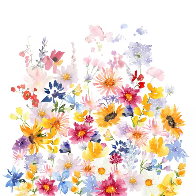 Kissen Bunte Sommer Wiese