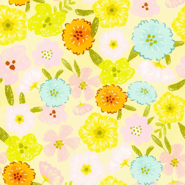 Bettwäsche Doodle Sommer Garten