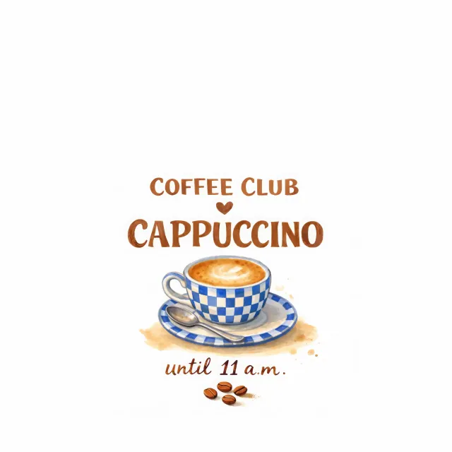 Kissen Coffee Club Cappuccino