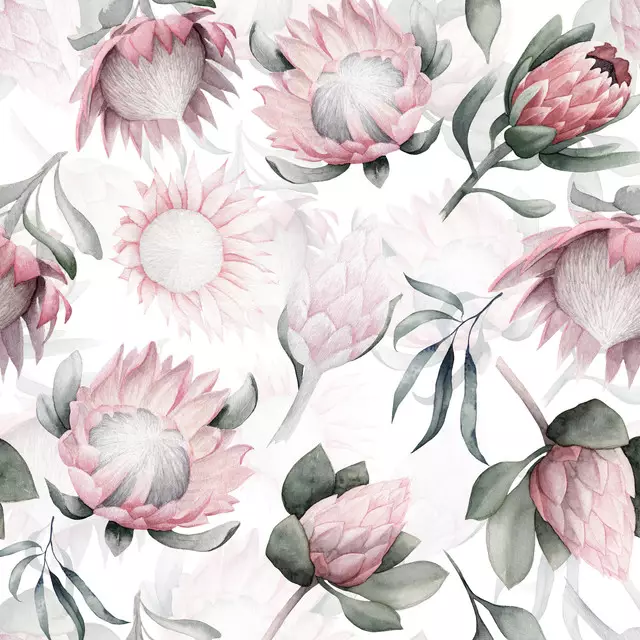 Servietten Pastel Protea Muster