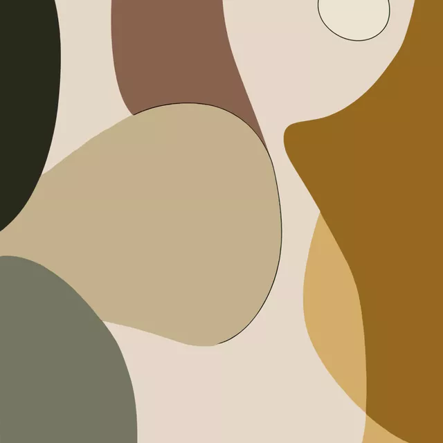 Bankauflage Abstrakt Herbst 3